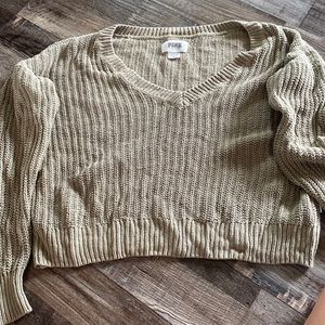 Pink cropped sweater Size Xs